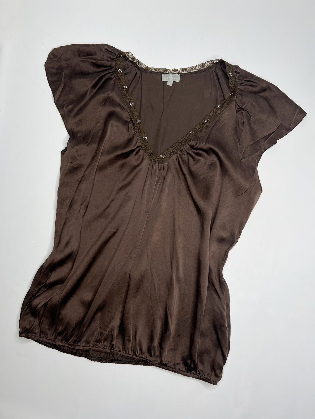 Top soie vintage y2k