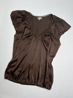 Top soie vintage y2k